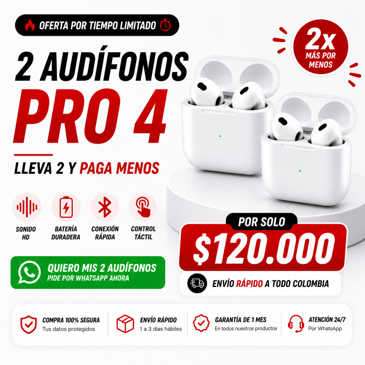 2 AUDIFONOS PRO 4